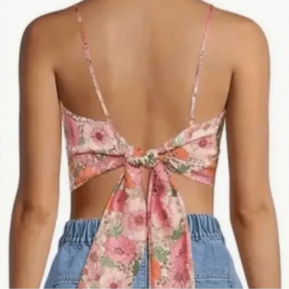 Gianni Bini Floral Scarf Cathy Blouse XL NWOT - Picture 2 of 6